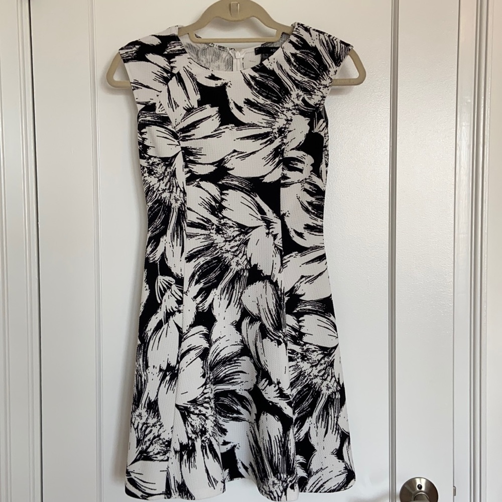 Aqua Fit and Flare Mini Dress